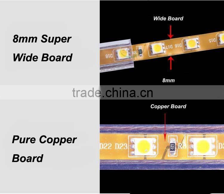 WEIKEN 5050 color changing led christmas lights, led city color light 100m decoration led rope light