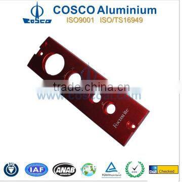 CNC high precision machined aluminium control panel for audio