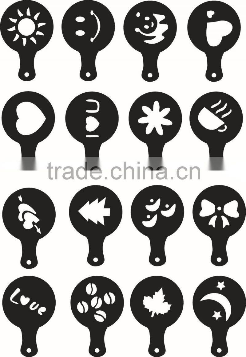 coffee art stencil