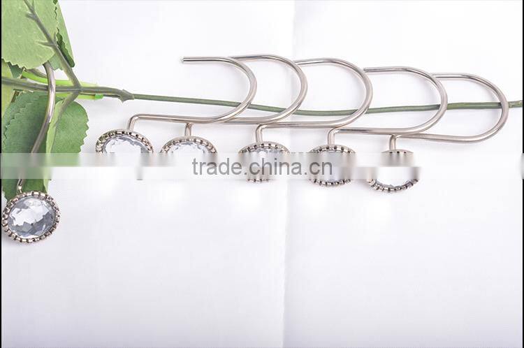 2015 Hot sale PEVA dot prnting shower curtain set for bathroom , best price shower curtain hooks