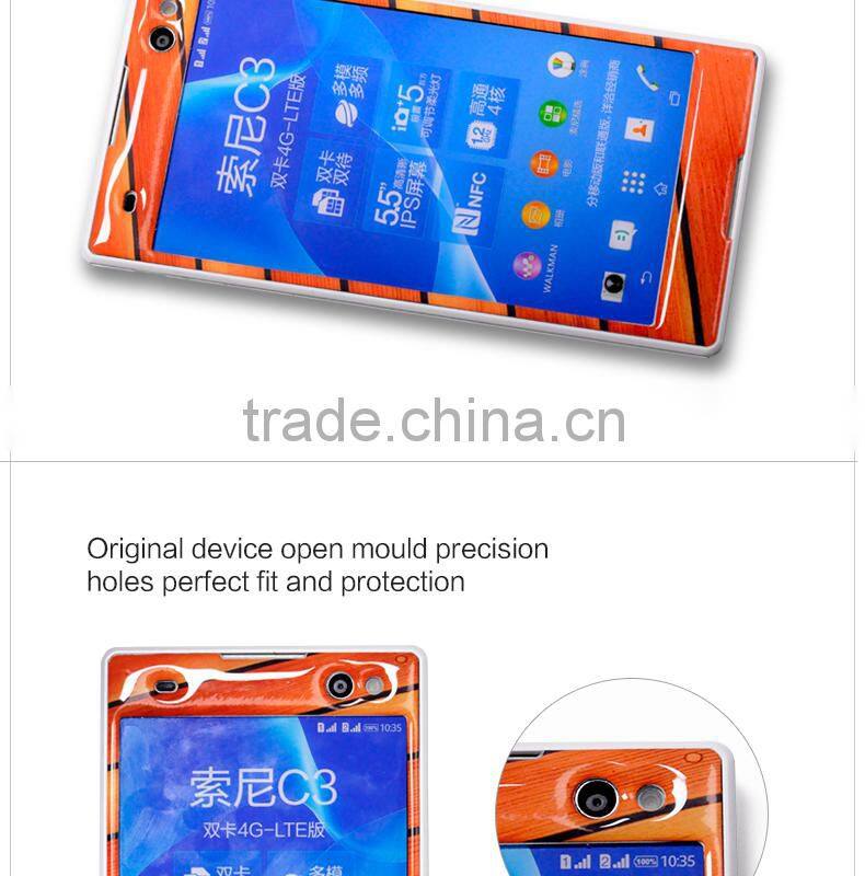 3M High end material mobile phone sticker for sony c3 epoxy skin