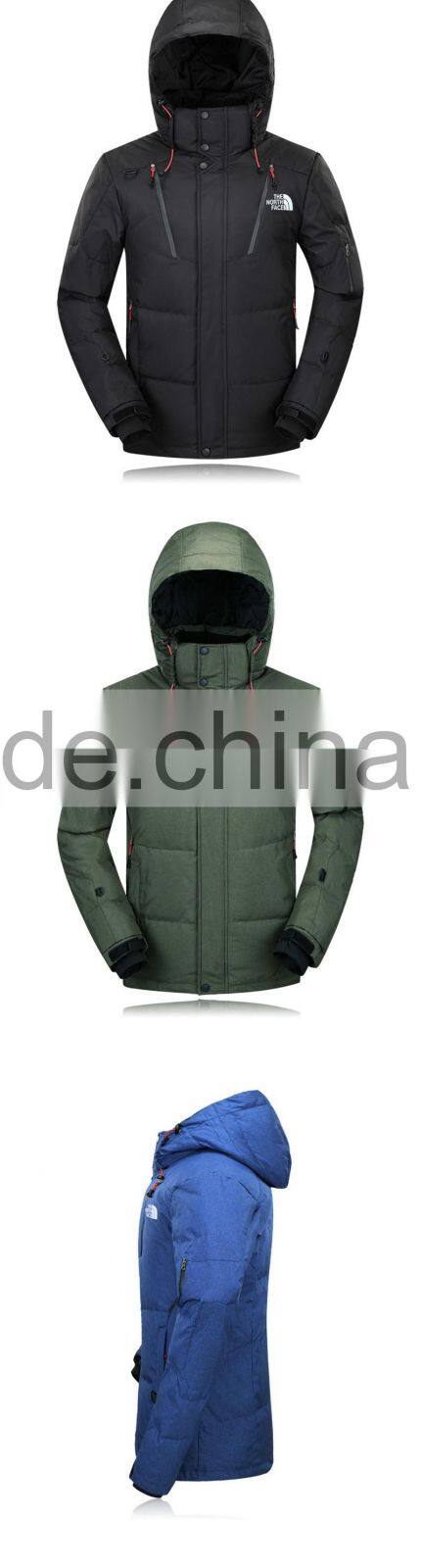 2016 fashion warm polyester for the winter goose down jacket