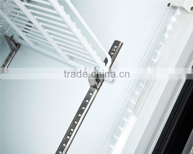 200 - 1600 LITERS DOUBLE GLASS DOOR DISPLAY BEVERAGE MERCHANDISERS