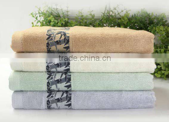 yarn dyed stripe bamboo fiber bath towel