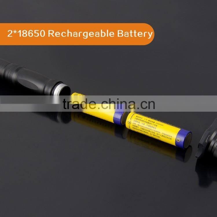 High power double light bulb led flashlight torch light