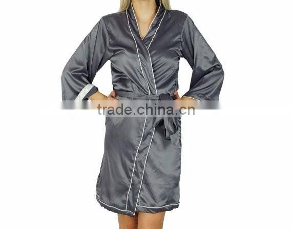 Designer Short Kimono Silk Robe Sexy Nighty Bathrobe Sleepwear manufacturer