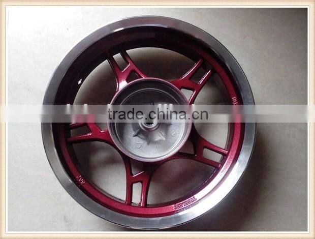 13 inch motorcycle alloy wheel, rear wheel in red