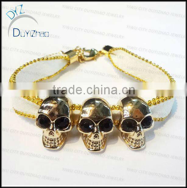 hot sale fashion real leather bracelet spanish leather bracelets