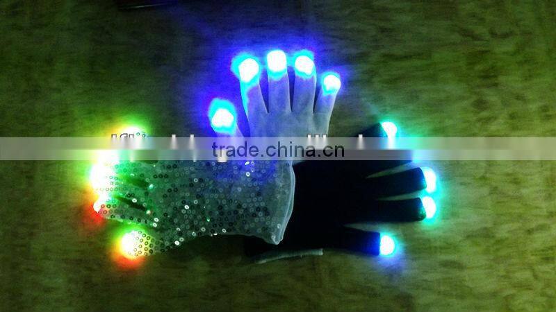 led magic gloves,led flashing gloves,high brightness