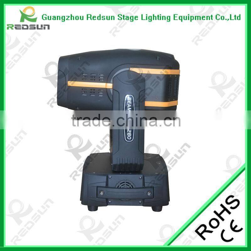 Professional disco lights dmx dj equipment 280w beam spot wash moving head