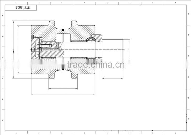 OEM Parts Undercarriage Parts ZX110 Excavator Top Roller EX100 carrier roller 9092400