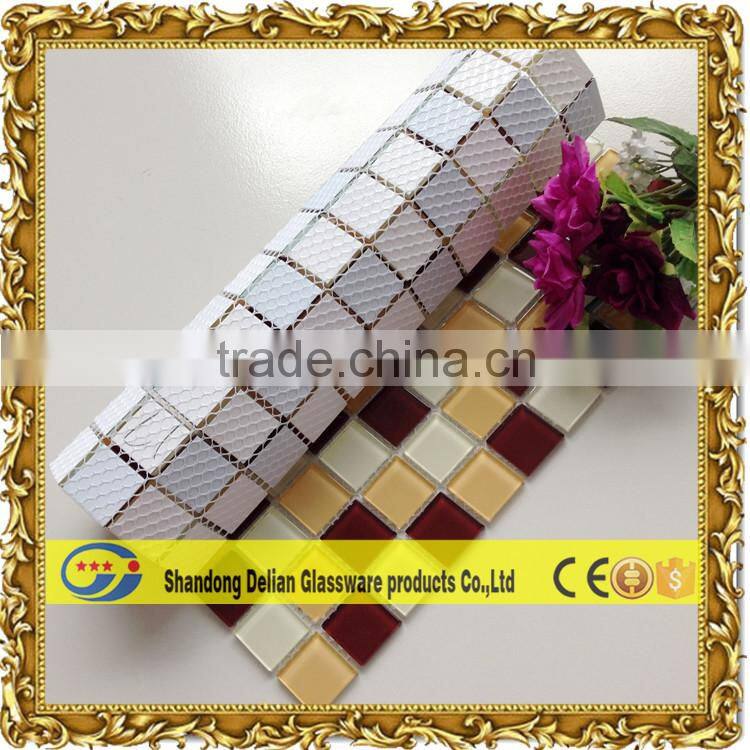 living room walll glass mosaic