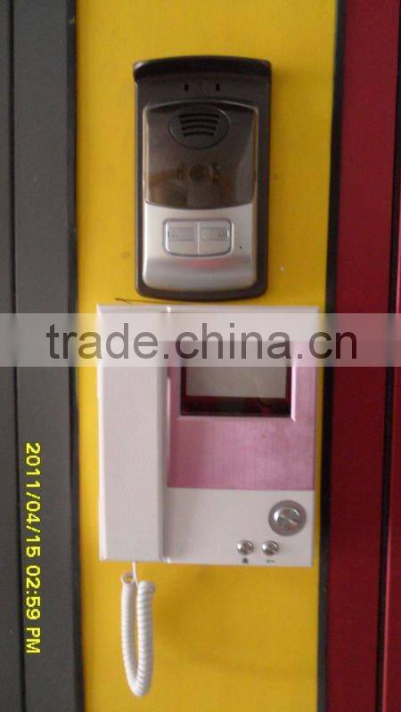 Light pink colour mother-son serise security apartment door with door controll system