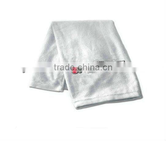 terry cotton navy golf towels with embroidery