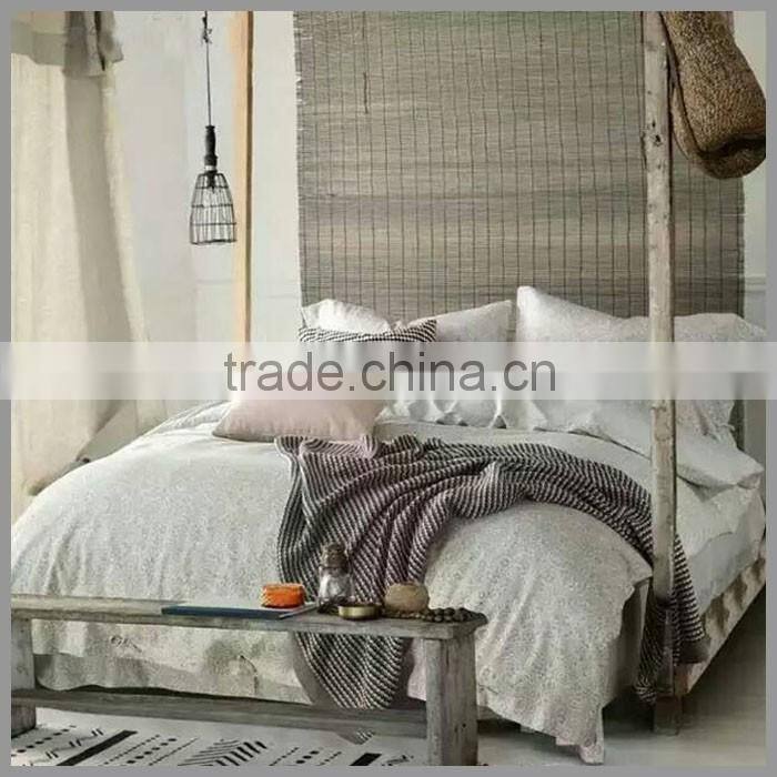 New design Tencel/Linen/cotton blended reactive printed bedding sets /natural style duvet cover and pillow cover