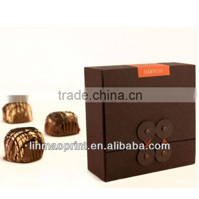 350g art paper box for chocolate, candy gift packaging