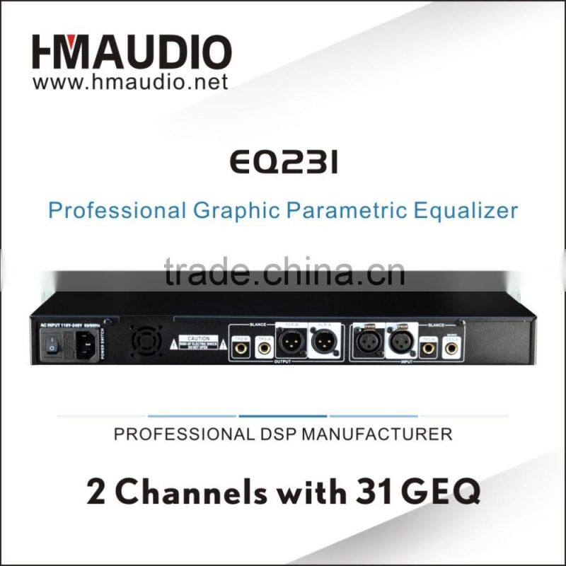 Good quality home audio equalizer EQ231 with 24bit A / D and D / A audio converter chip