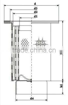 Hign quality atlas copco filter air oil separator 1623051500