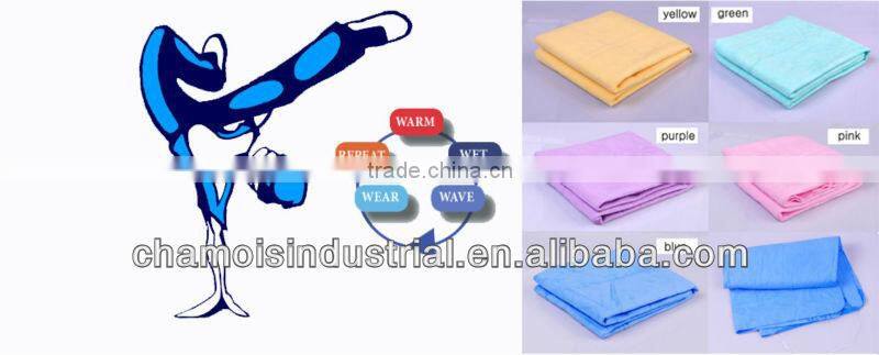 Tube packed pva chamois deerskin car cleaning towel