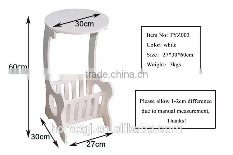 Livingroom multifunctional WPC End Table wooden floor standing end table