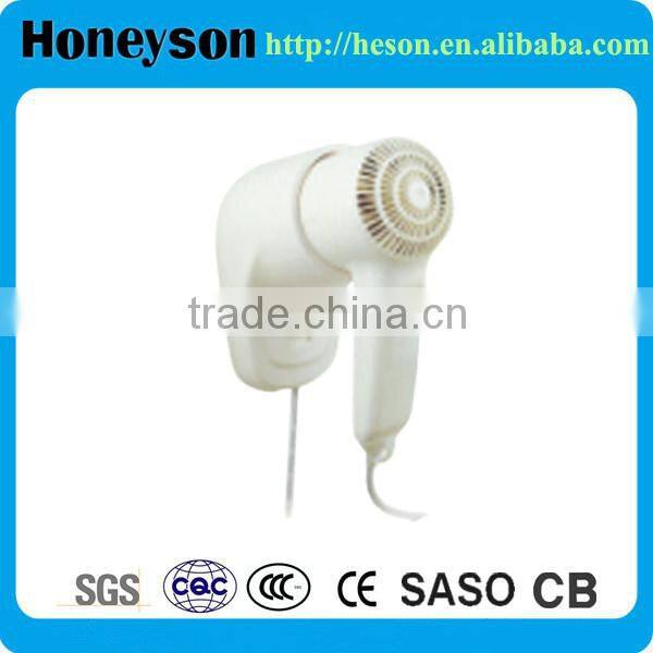 Hotel room professional wall mounted portable hair dryer hotel 1200w wall mounting 110V hair dryer