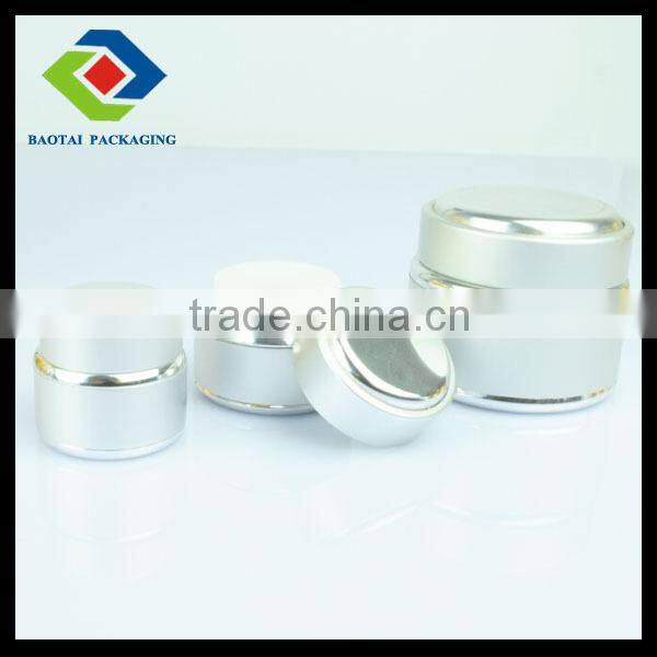 15gm/30gm/50gm sliver aluminun cream jar,customize injection molding cosmetic nail gel jar