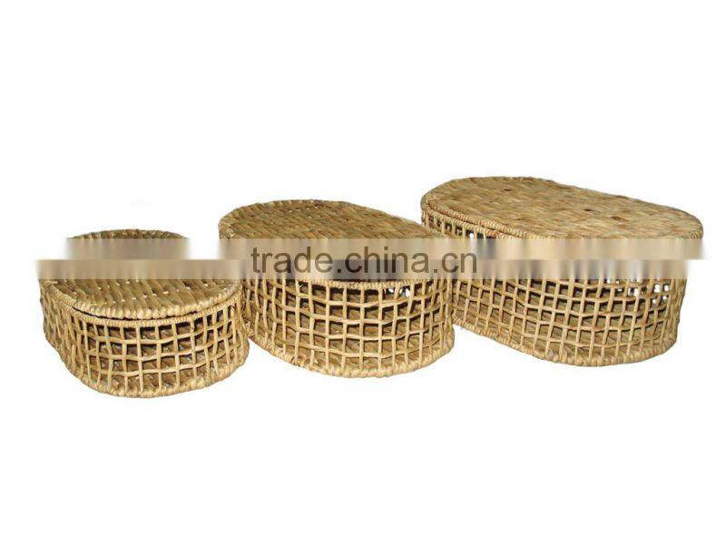 2015 New Product Water Hyacinth Basket for Home Decoration and Furniture