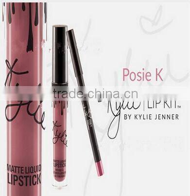 2016 new arrived High quality Kylie jenner Lip Kit lip gloss liquid lipstick matte 8 colors in stock