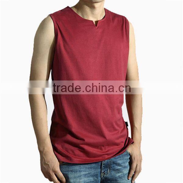 Small V-neck T Shirt Fashion Tank Top Mens (lyt-060088)