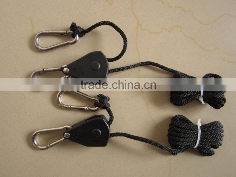 Hydroponic system 1/8" Rope Ratchet easy Hanger kit