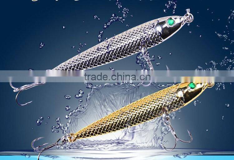 New Product 3D eyes Stickbait Sea fish Bait Metal Fishing Lure