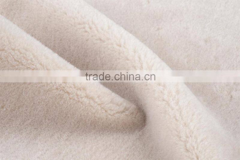 Super hot china factory colorful soft wool plush fabric