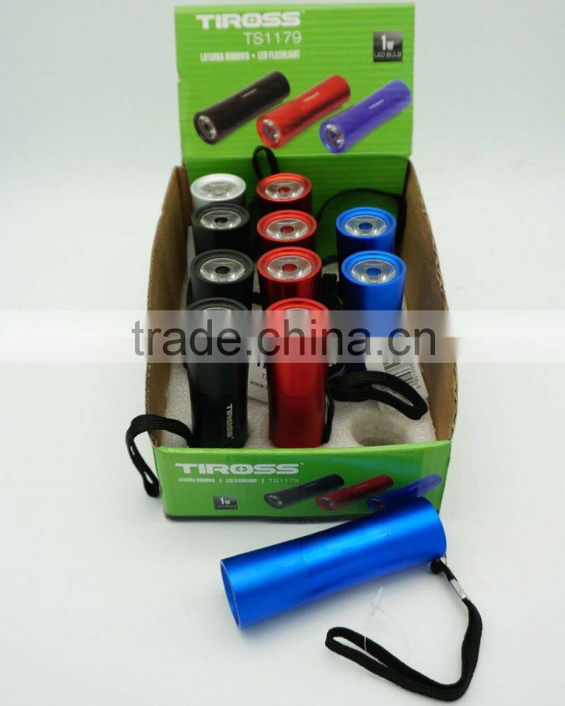 Best Selling Aluminum mini led flashlight 1 W aluminum led mini torch Rechargeable Aluminium Torch