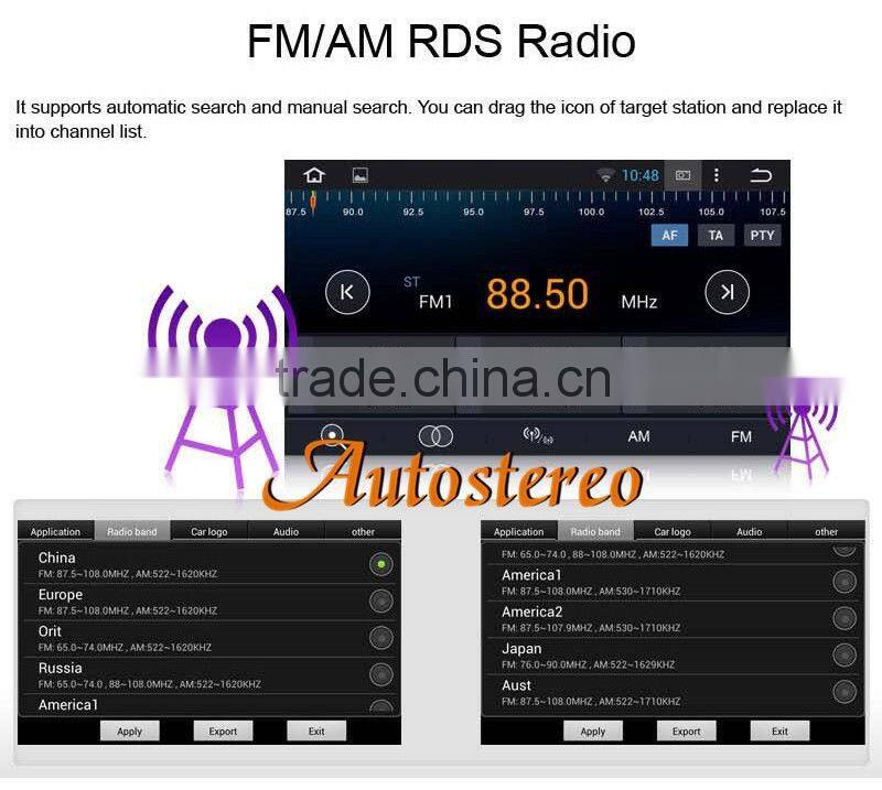 Quad Core Android 4.4 Car GPS navigation system For MITSUBISHI LANCER 2007-2012