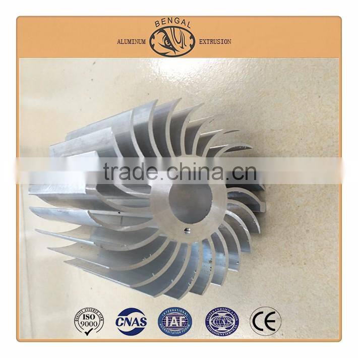 Round Hollow Aluminum Profile, Aluminum Heat Sink Extrusions