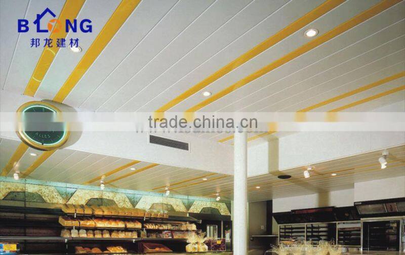 S edge shape aluminum strip ceiling