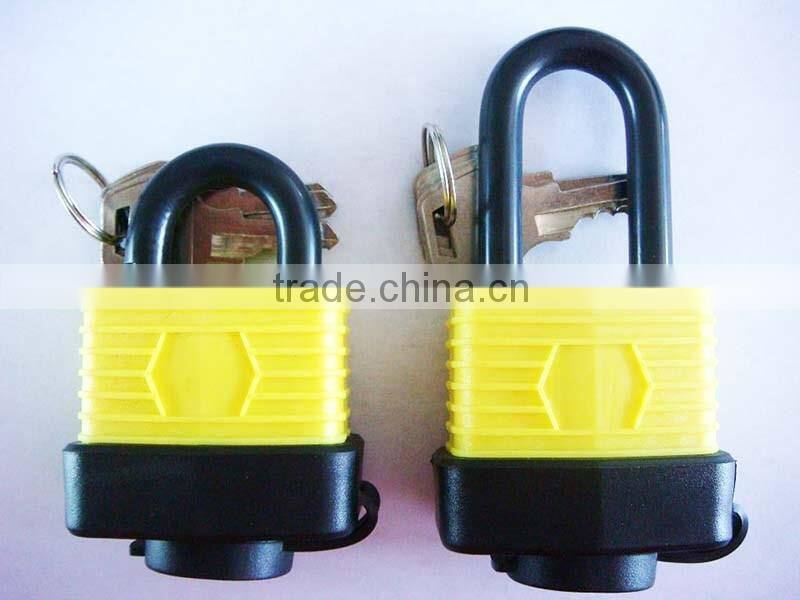 keyed waterproof padlock with key door lock