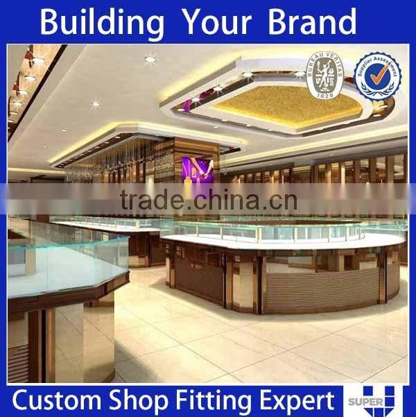 women diamond tempered glass shop cabinets with LED lighting