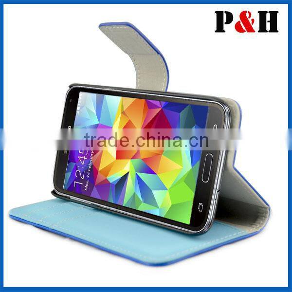 High Quality Vertical Flip Leather Case for Samsung Galaxy S5