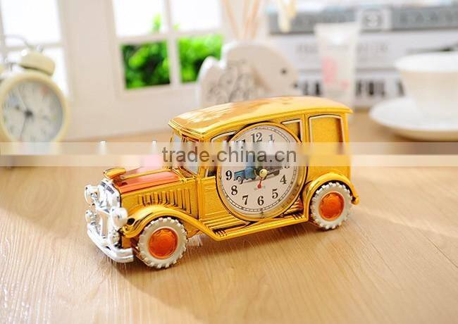 Classic car alarm digital pointer plastic table clock