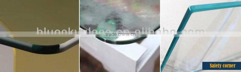 Standard size 12mm silk screen tempered glass panel with CE certificates