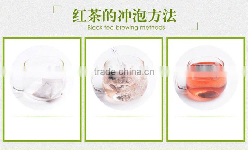 Chinese natural black tea bag, good taste and hot sale
