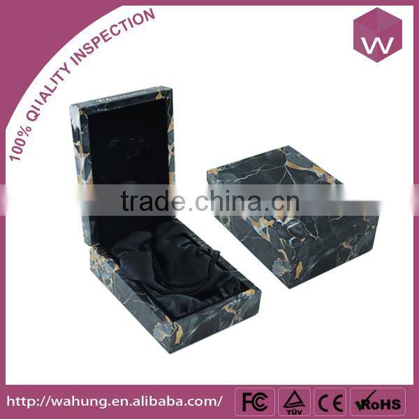 fashion wooden perfume box Packaging with aluminum metal