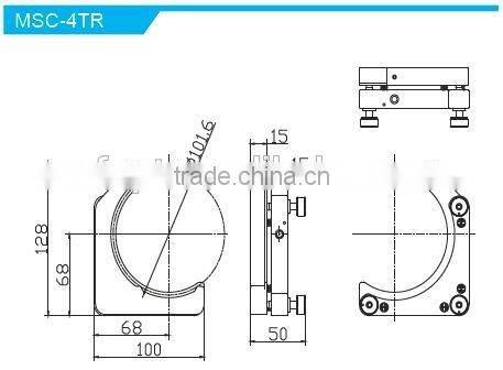 MSC-08TL Height of Center Height 25.4mm/High Precision Kinematic C type Mounts with 3 adjusters/Kinematic Mount