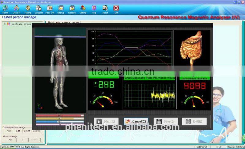 CE.ROHS 4th generation quantum body health analyzer machine 45 reports