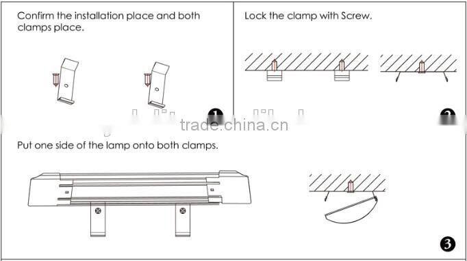 CE, TUV approved 4 foot led wide tube light 36w