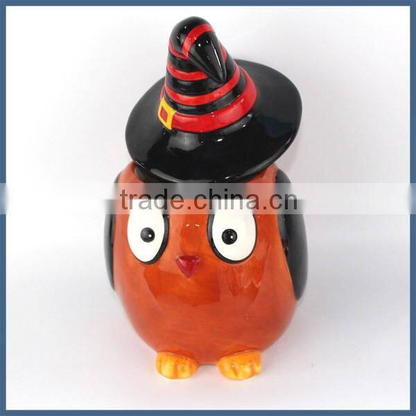 Christmas decorations for home cartoon ceramic jar