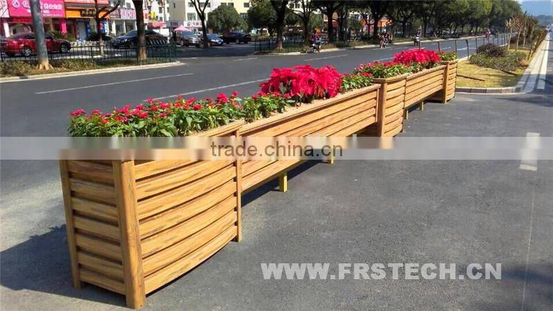Alibaba China Wood Plastic WPC Plant Pot Wholesale