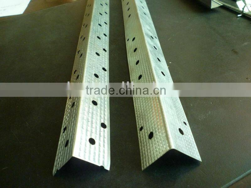 Galvanized Suspended Ceiling Wall Angle / Corner Beads for Construction and Building Materials