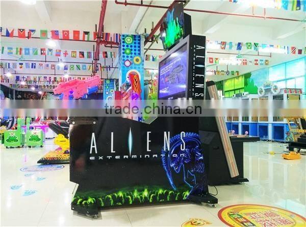 CE approval shooting video simulator game machine for sale/ shooting arcade game machine with quality control